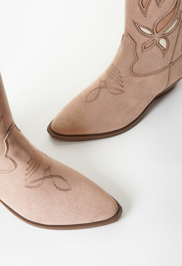 Josie Western Boot Warm Taupe Multi