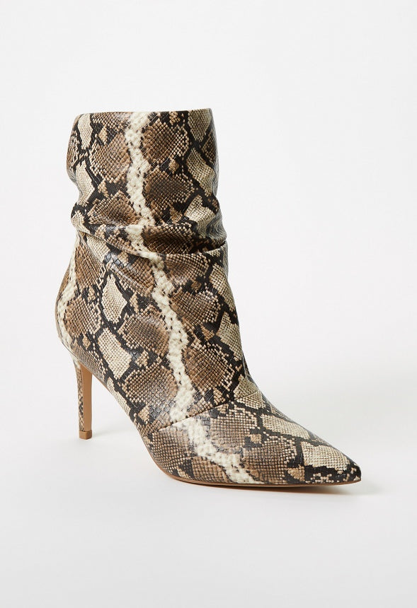 Natalia Stiletto Bootie Brown Multi