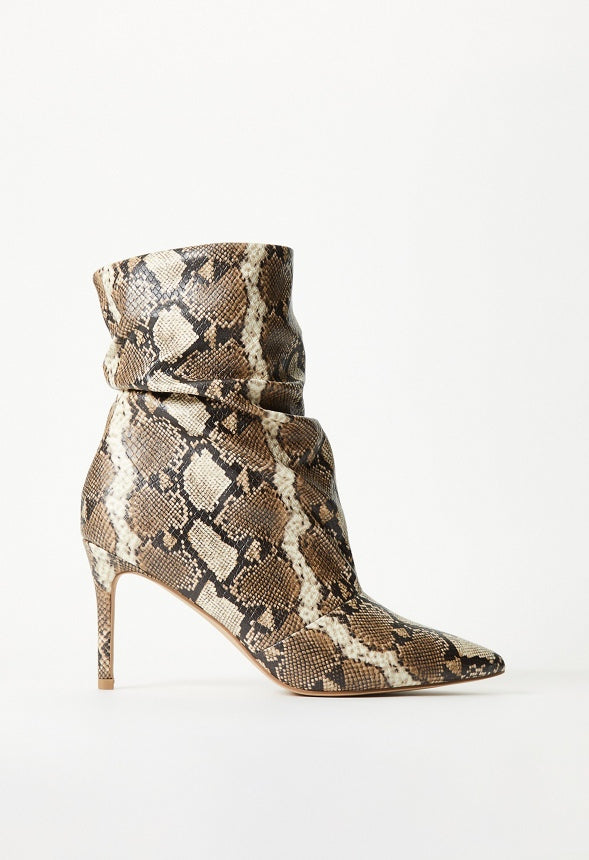 Natalia Stiletto Bootie Brown Multi