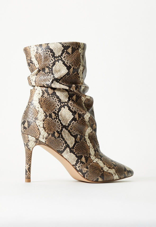 Natalia Stiletto Bootie Brown Multi
