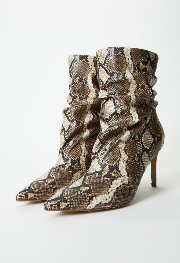 Natalia Stiletto Bootie Brown Multi