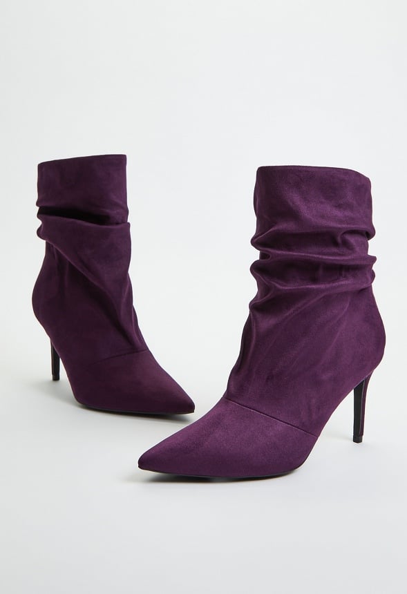 Natalia Stiletto Bootie Plum Perfect