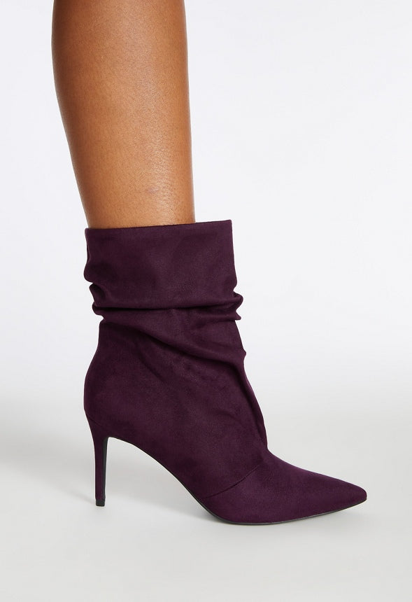 Natalia Stiletto Bootie Plum Perfect