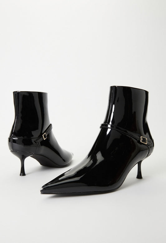 Isadora Ankle Boot Black Patent