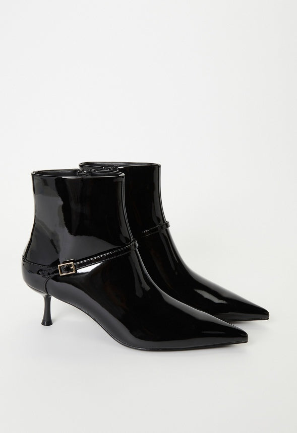 Isadora Ankle Boot Black Patent