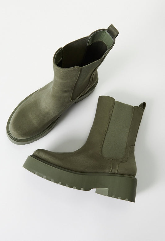 Saige Chelsea Bootie Deep Lichen Green