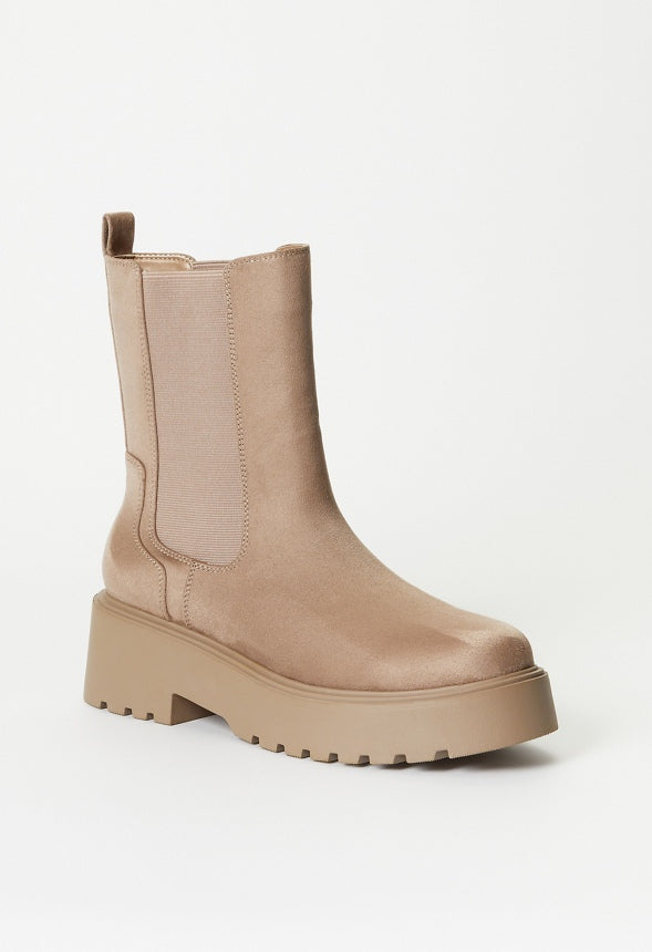 Saige Chelsea Bootie Taupe