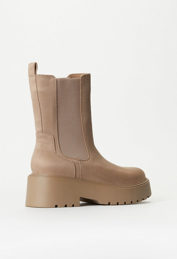 Saige Chelsea Bootie Taupe