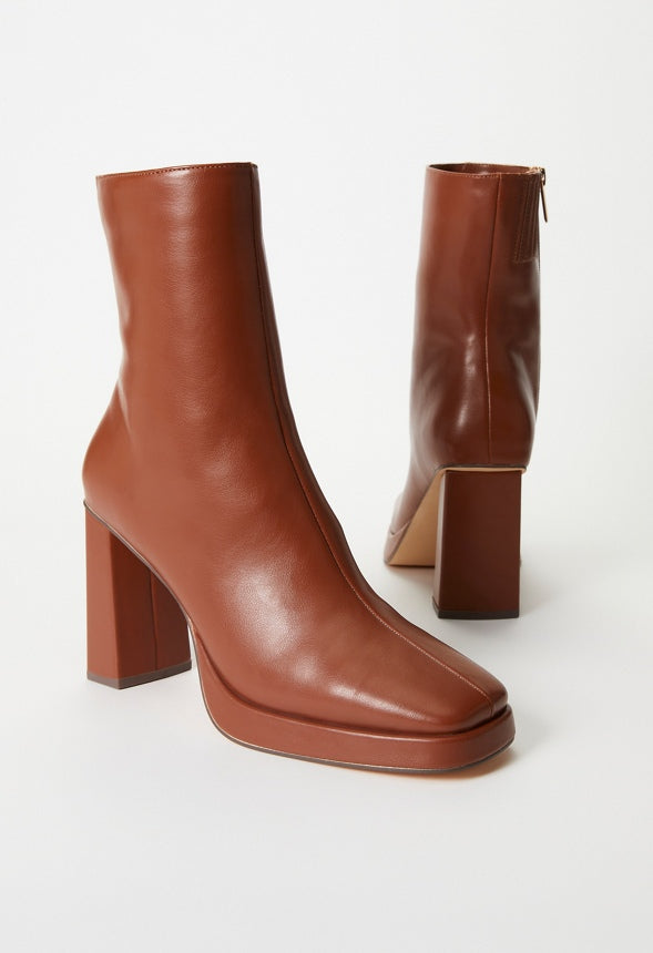 Verity Ankle Boot Leather Brown