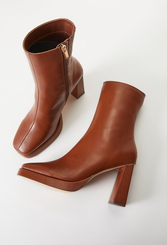 Verity Ankle Boot Leather Brown