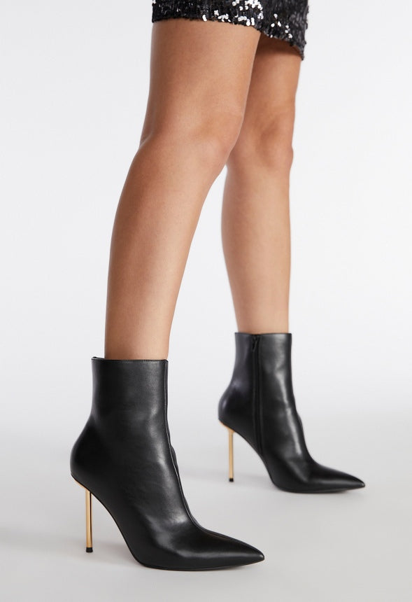 Priya Stiletto Bootie Black