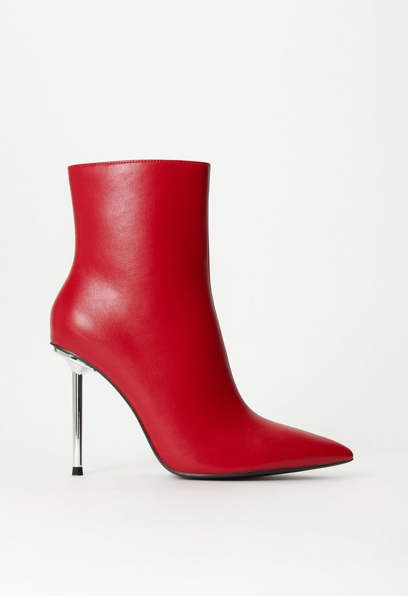 Priya Stiletto Bootie Salsa Red