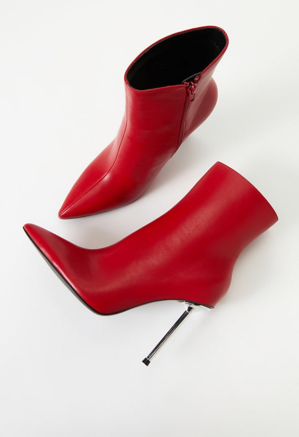 Priya Stiletto Bootie Salsa Red