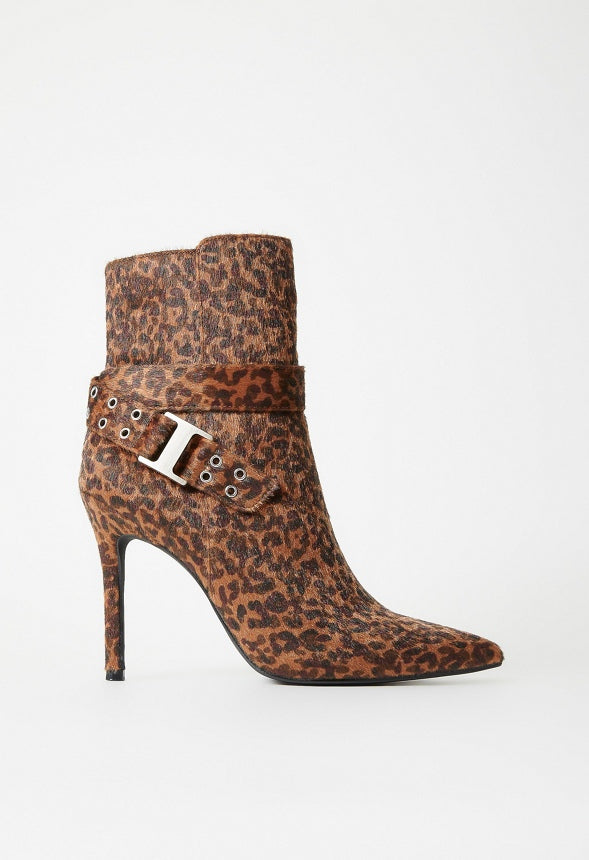 Kira Stiletto Bootie Leopard