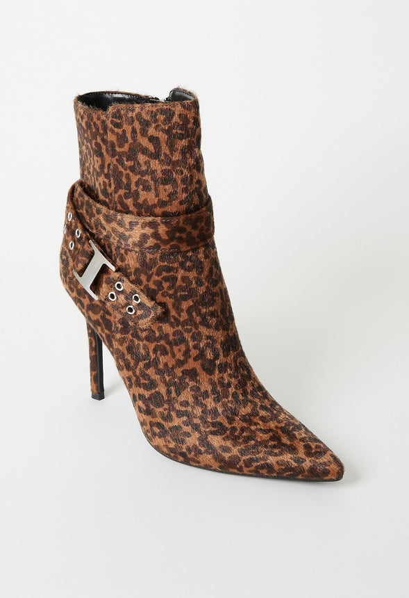 Kira Stiletto Bootie Leopard