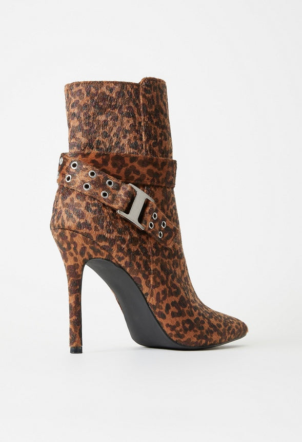 Kira Stiletto Bootie Leopard