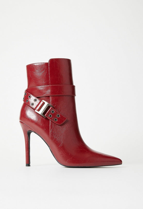 Kira Stiletto Bootie Cabernet Red