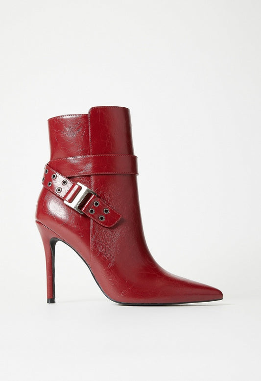 Kira Stiletto Bootie Cabernet Red