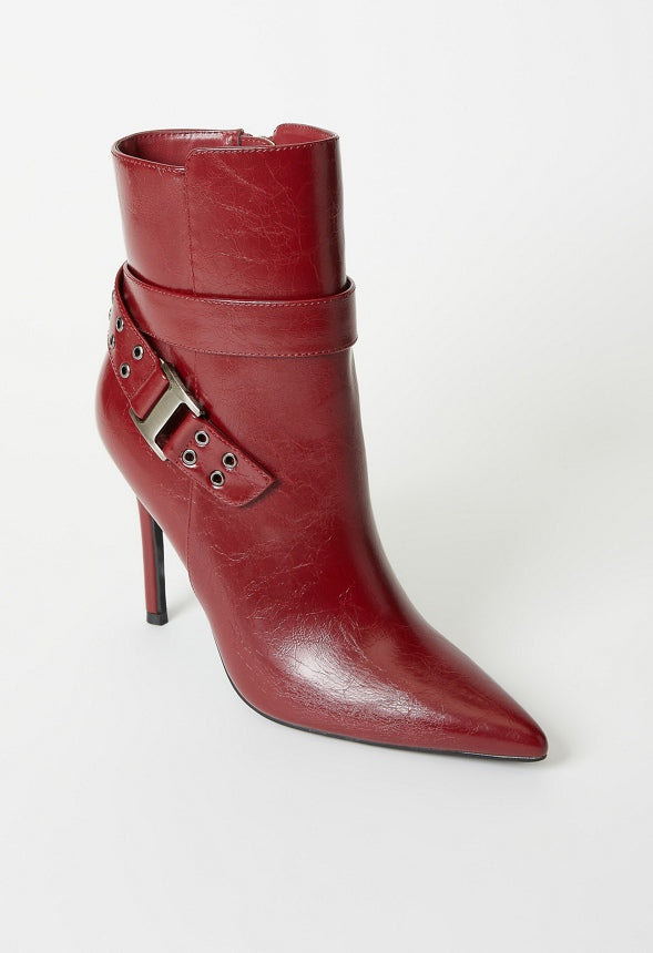 Kira Stiletto Bootie Cabernet Red