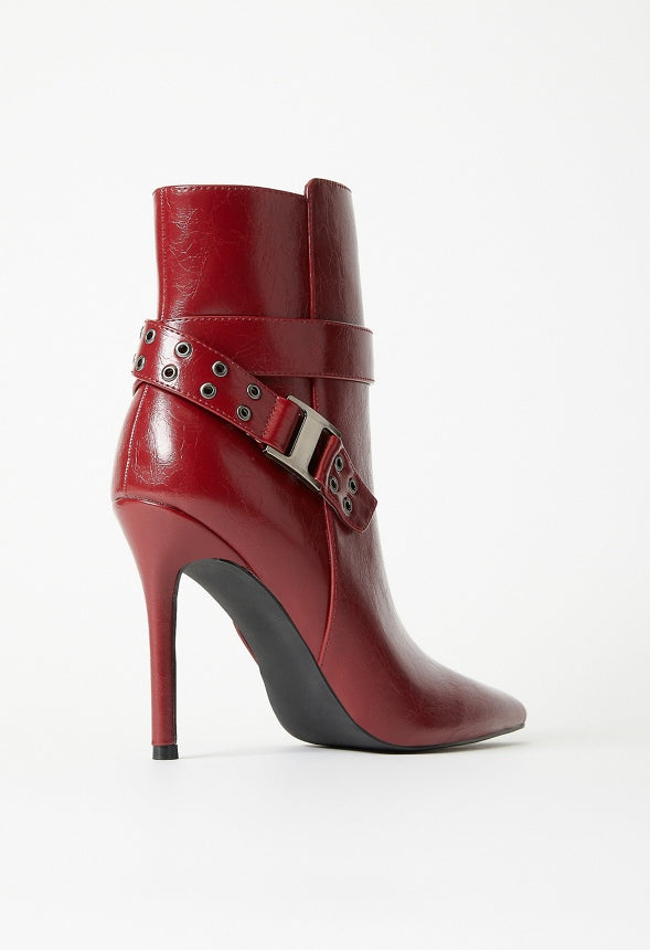 Kira Stiletto Bootie Cabernet Red
