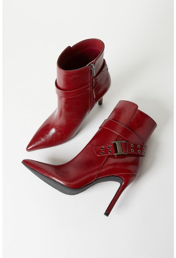 Kira Stiletto Bootie Cabernet Red