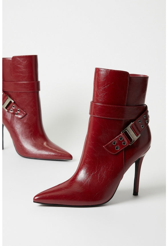 Kira Stiletto Bootie Cabernet Red