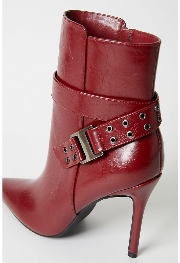 Kira Stiletto Bootie Cabernet Red