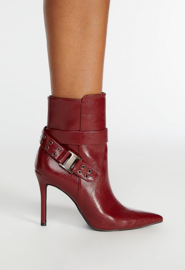 Kira Stiletto Bootie Cabernet Red