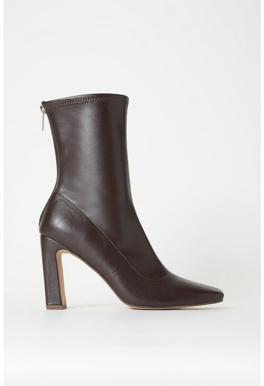 Maddie Heeled Bootie Cacao Brown