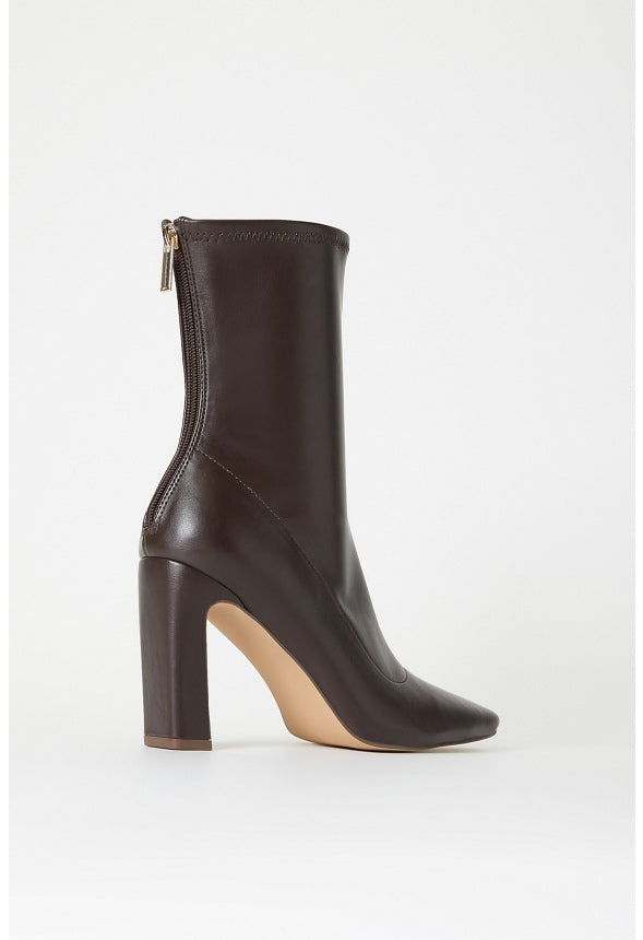 Maddie Heeled Bootie Cacao Brown