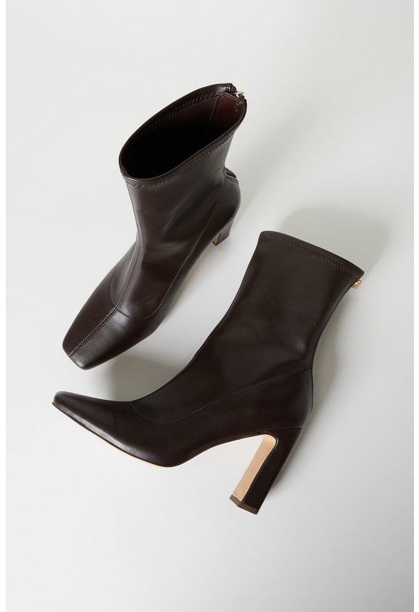Maddie Heeled Bootie Cacao Brown