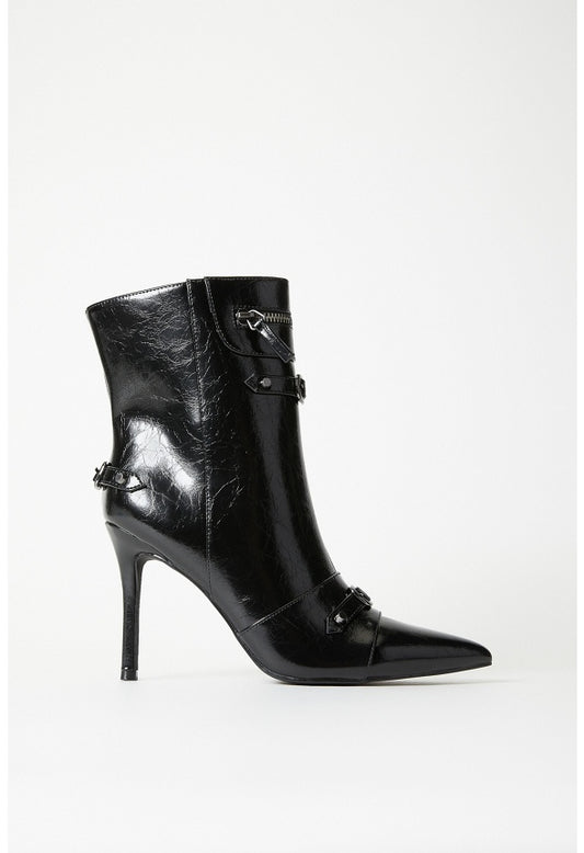 Tae Stiletto Bootie Black