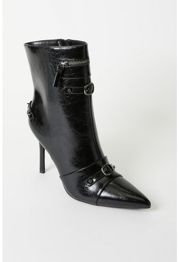 Tae Stiletto Bootie Black