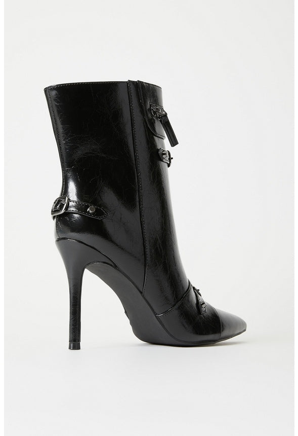 Tae Stiletto Bootie Black