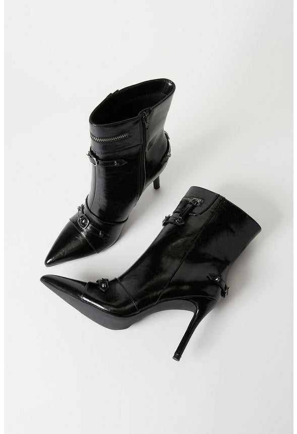 Tae Stiletto Bootie Black