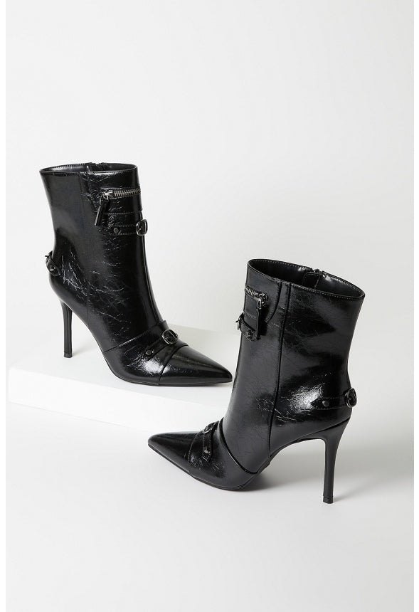 Tae Stiletto Bootie Black