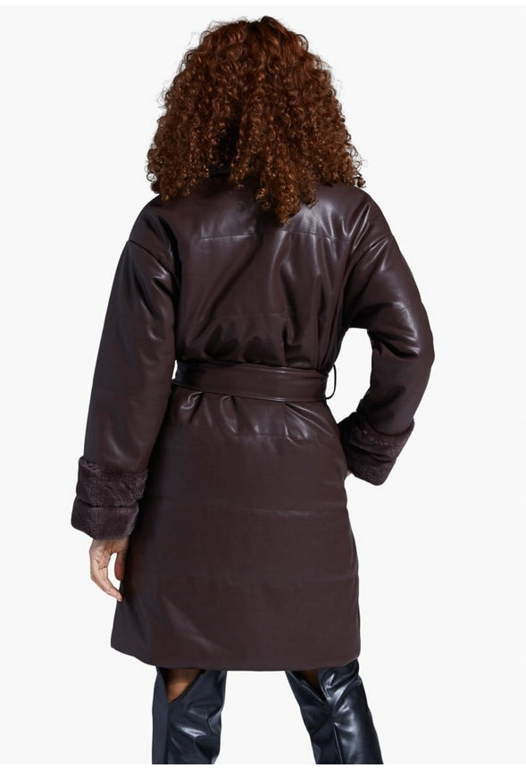 FUR COAT Chocolate Plum