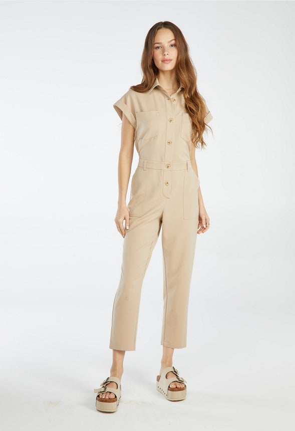 Utility Jumpsuit Sesame