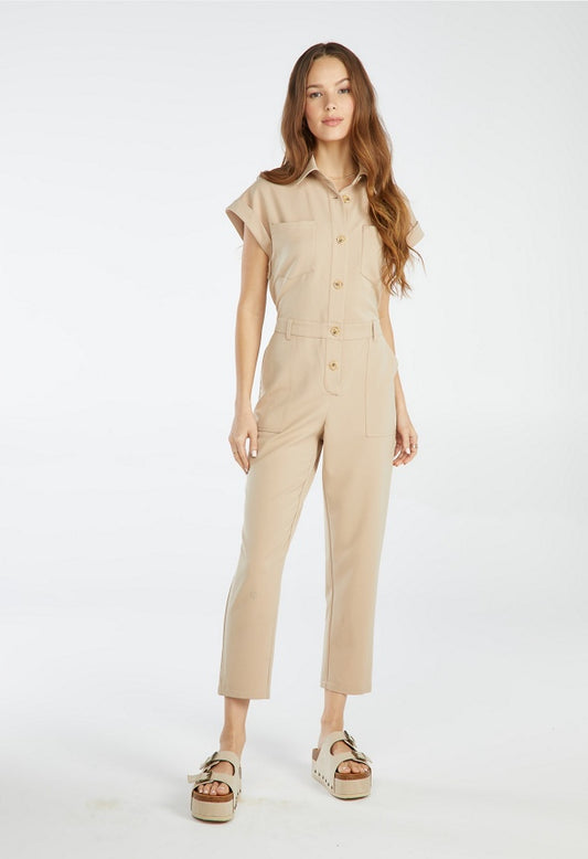 Utility Jumpsuit Sesame
