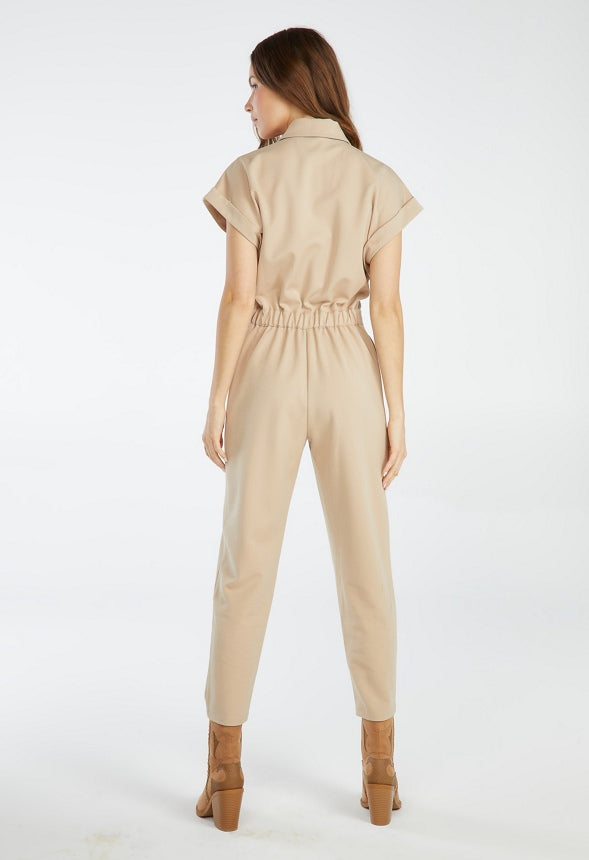 Utility Jumpsuit Sesame