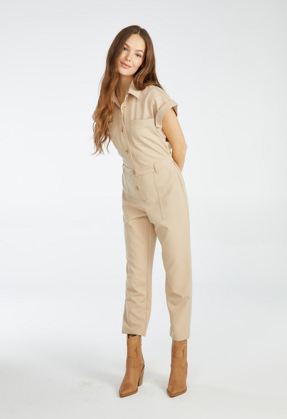 Utility Jumpsuit Sesame