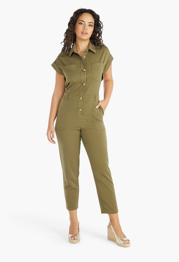 UTILITY JUMPSUIT Green
