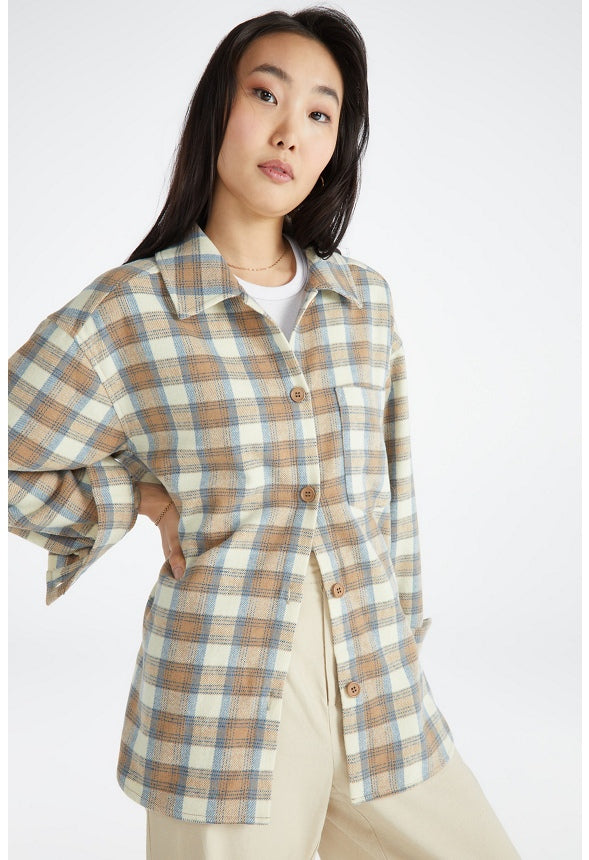 Plaid Shacket Kentucky Blue Multy Plaid
