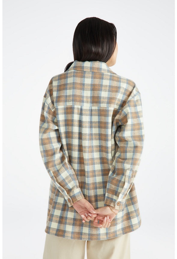 Plaid Shacket Kentucky Blue Multy Plaid