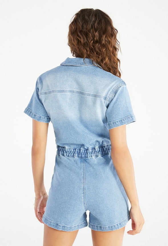 Denim Romper Riptide
