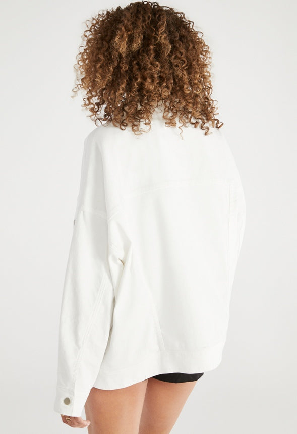 Ashton Oversized Denim Jacket Dove