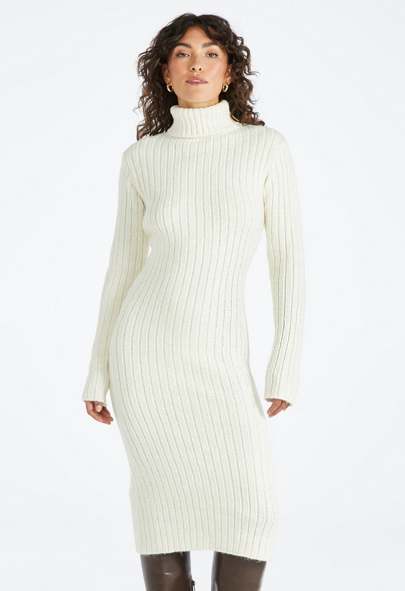 Easy Sweater Midi Dress Marshmallow