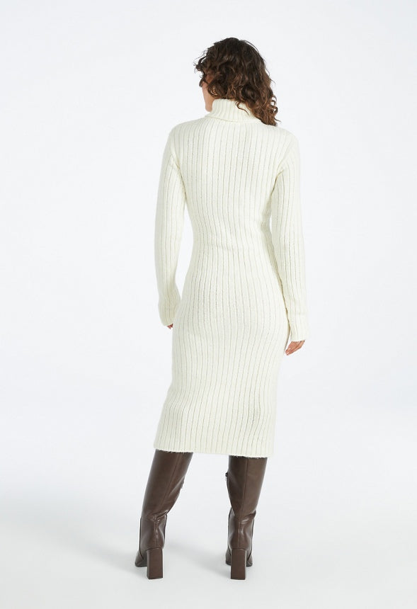 Easy Sweater Midi Dress Marshmallow