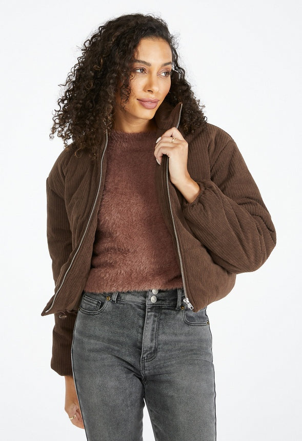 Corduroy Puffer Coffee