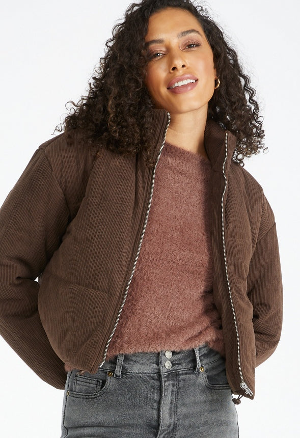 Corduroy Puffer Coffee